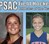PSAC East Player of the Year Chelsea Due of Bloomsburg (left) and PSAC West Player of the Year Kristina Taylor of Shippensburg (right)